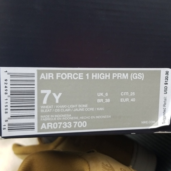 💥SOLD💥Air Force 1 High Premium (GS) Youth/Womens - Picture 7 of 8